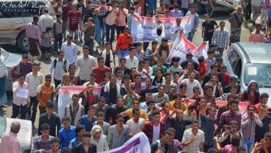 Photo of تعز..احتجاجات طلابية منددة بقرار رفع الرسوم الدراسية في الجامعات الخاصة