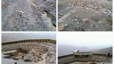 Photo of مشائخ واعيان المقاطرة يهددون بإغلاق طريق هيجة العبد امام الشاحنات إذا لم يتم إصلاحه