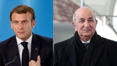Photo of بعد إصابتهما بكورونا.. تبون وماكرون يبحثان وضعهما الصحي والعلاقات بين بلديهما