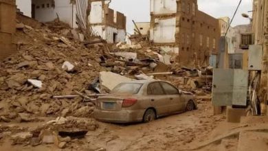 Photo of مسؤول محلي: تضرر 186 منزلًا في تريم جراء السيول
