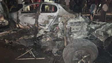 Photo of أمن عدن: سيارة مفخخة انفجرت بالقرب من حاجز التفتيش الأول لدخول المطار