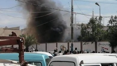 Photo of اندلاع حريق بمبنى المجلس المحلي في مديرية الشيخ عثمان بعدن